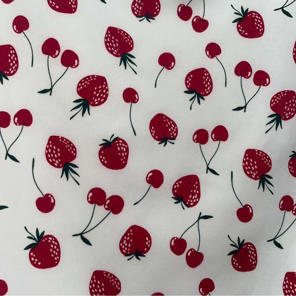 Pink by Frankie's Bikinis Marlow One-Piece Swimsuit Cherry Strawberry Large NWT - Picture 6 of 9